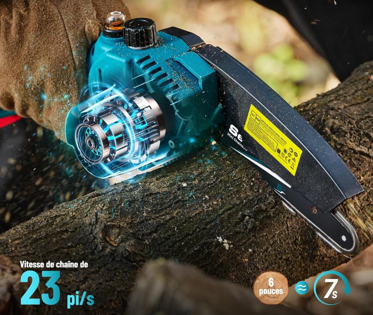 Test COMPLET de la Mini Tronçonneuse Sans Fil Seesii - Test Complet Performances et Utilisation