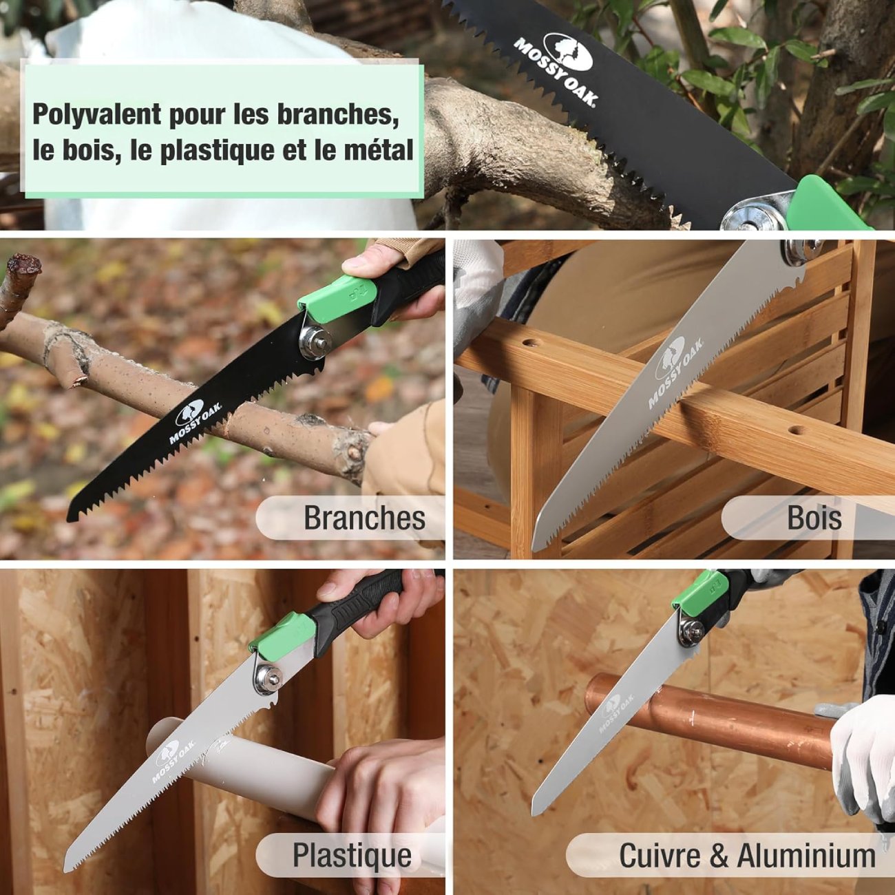 Test COMPLETet Avis de la Scie à Elaguer Mossy Oak Une Scie Pliante 3 En 1 Multifonction